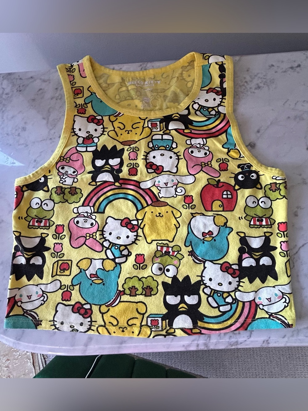 Big Girl Sanrio Characters Yellow Tank Top